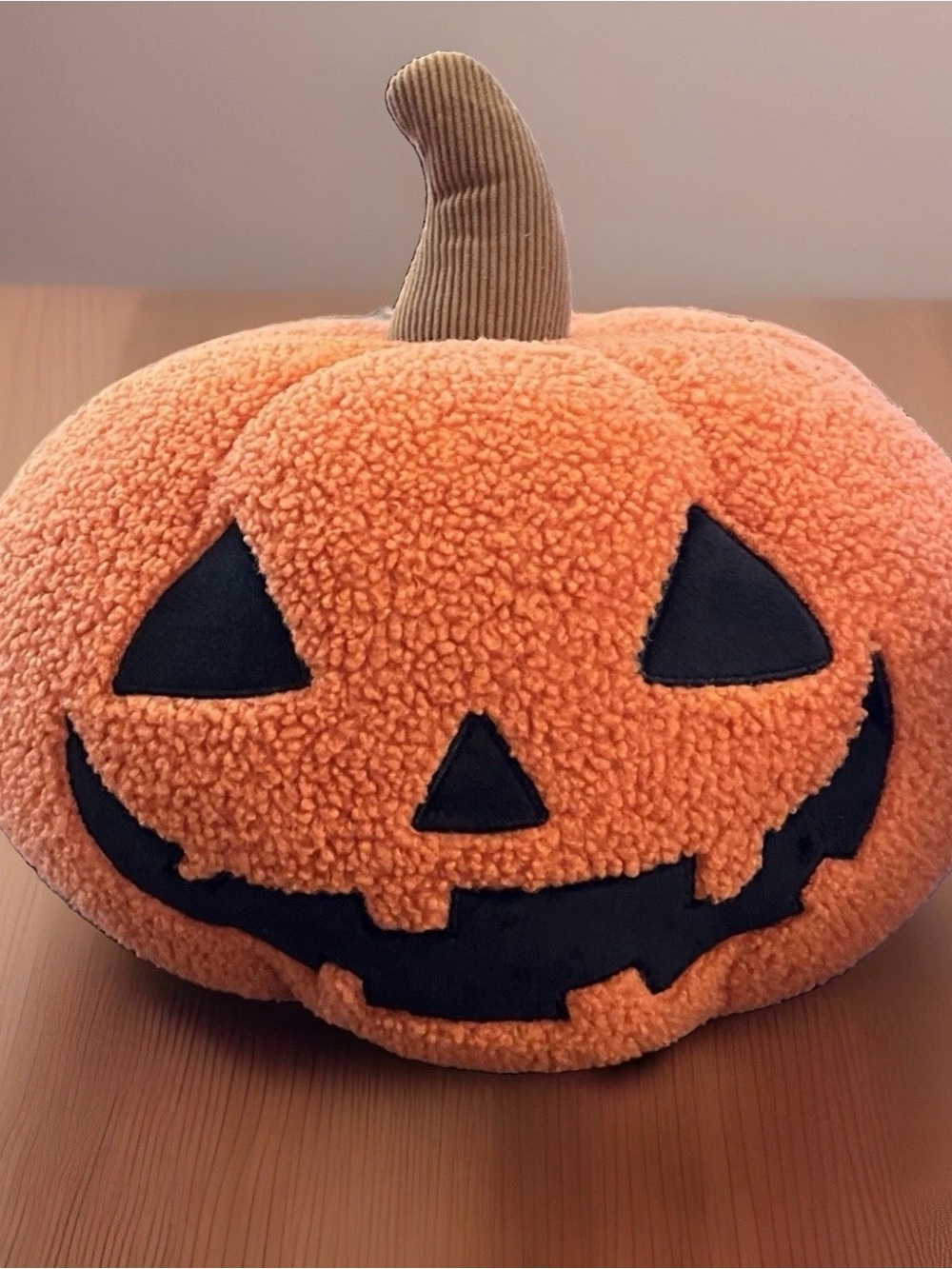Costco Trendy Viral Brentwood Sherpa Pumpkin Plush Halloween Decor Pillow